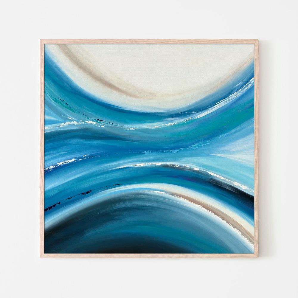 wall-art-print-canvas-poster-framed-Cerulean Rhythm-6