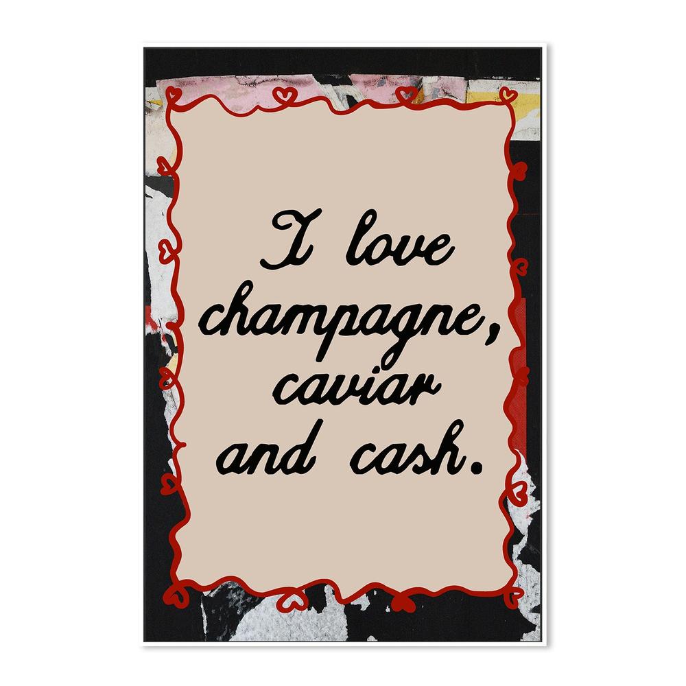wall-art-print-canvas-poster-framed-champagne caviar and cash-5