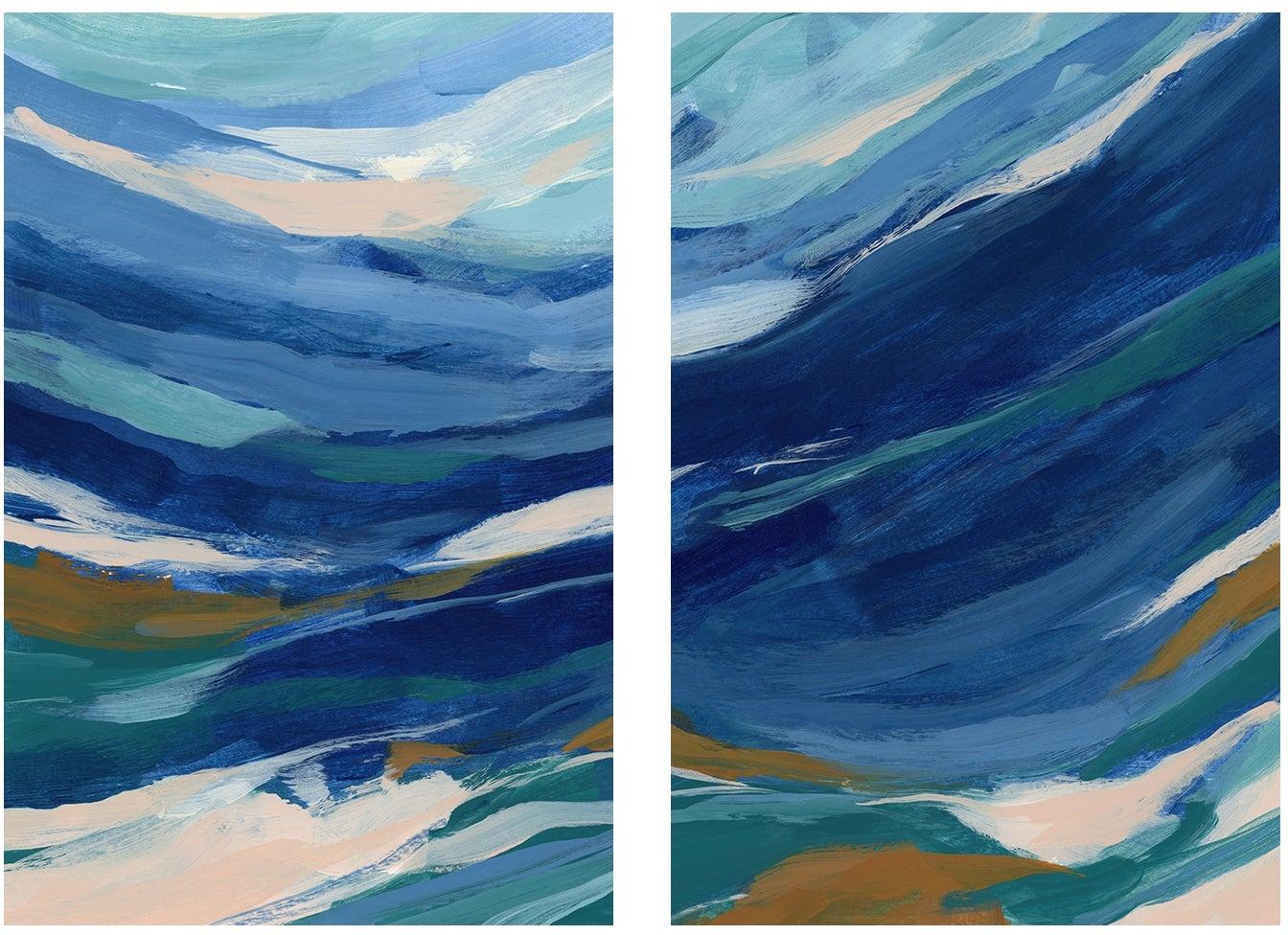 wall-art-print-canvas-poster-framed-Channel Swell , Style A & B , Set Of 2 , By Jetty Home-1
