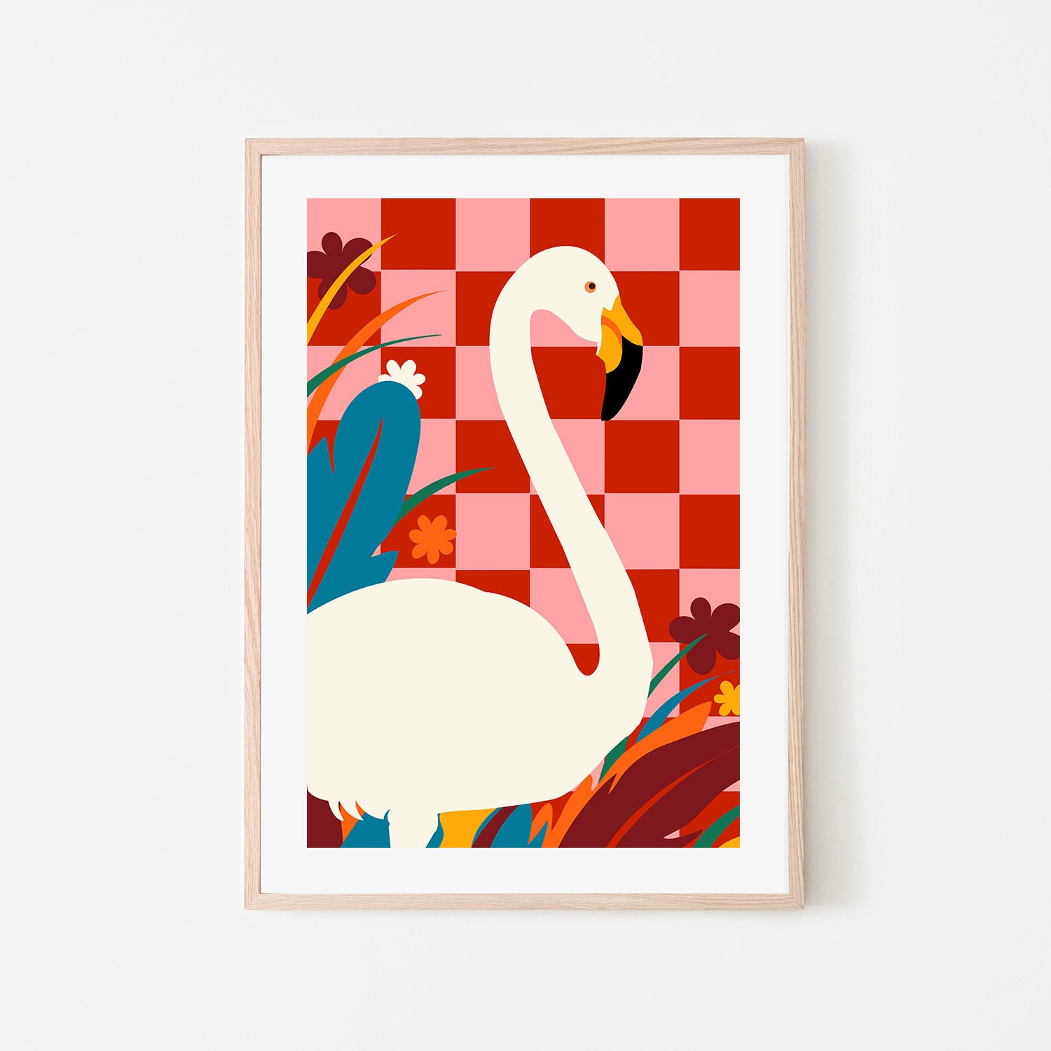 wall-art-print-canvas-poster-framed-Checkers a the Great Egret-6