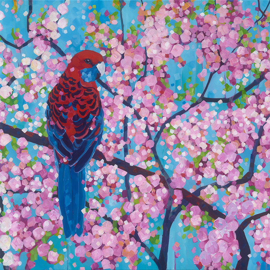 wall-art-print-canvas-poster-framed-Cherry Pink-1