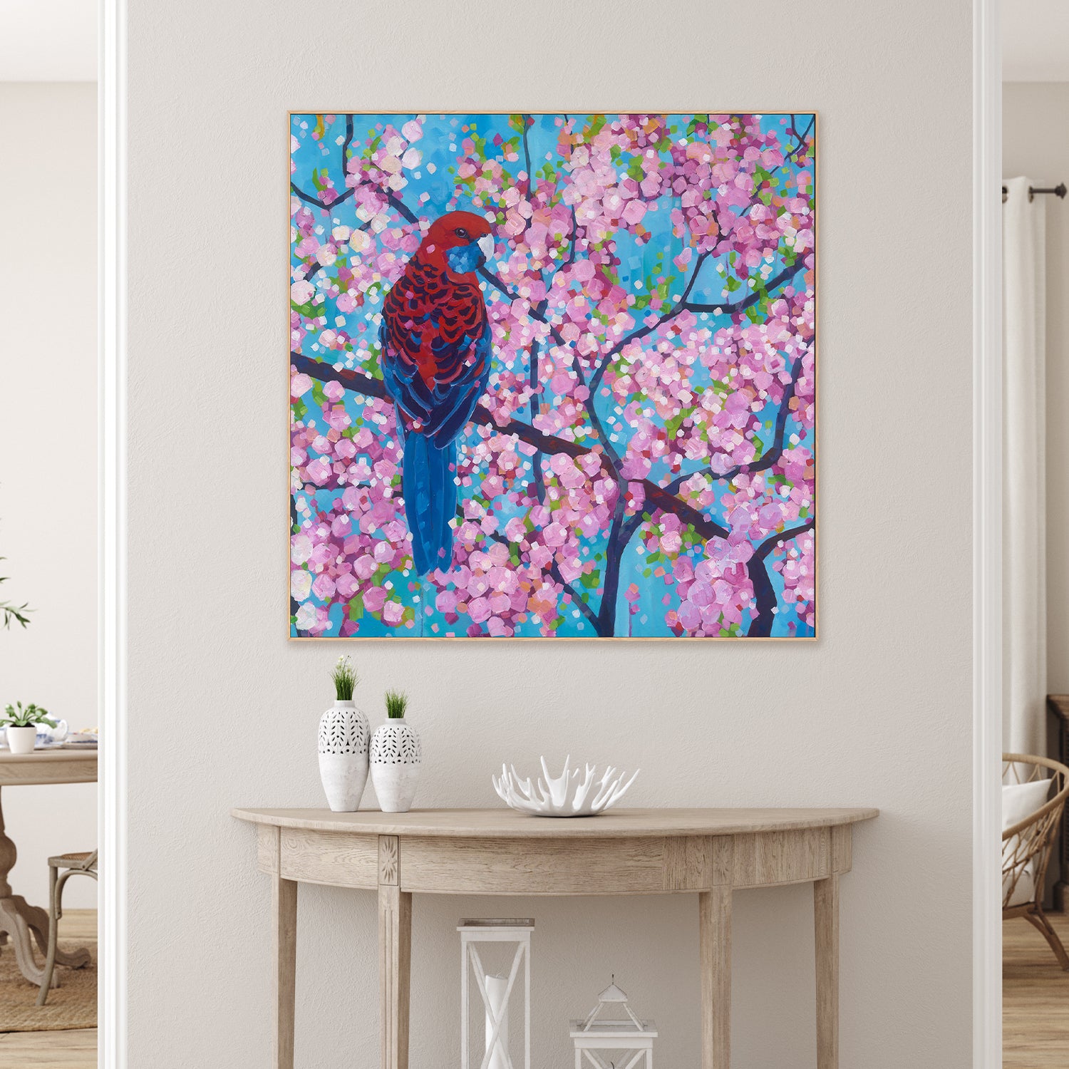 wall-art-print-canvas-poster-framed-Cherry Pink-2