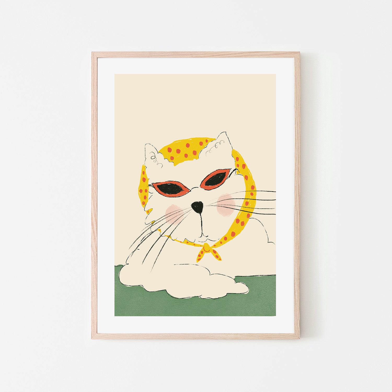 wall-art-print-canvas-poster-framed-Chic Feline Pose-6