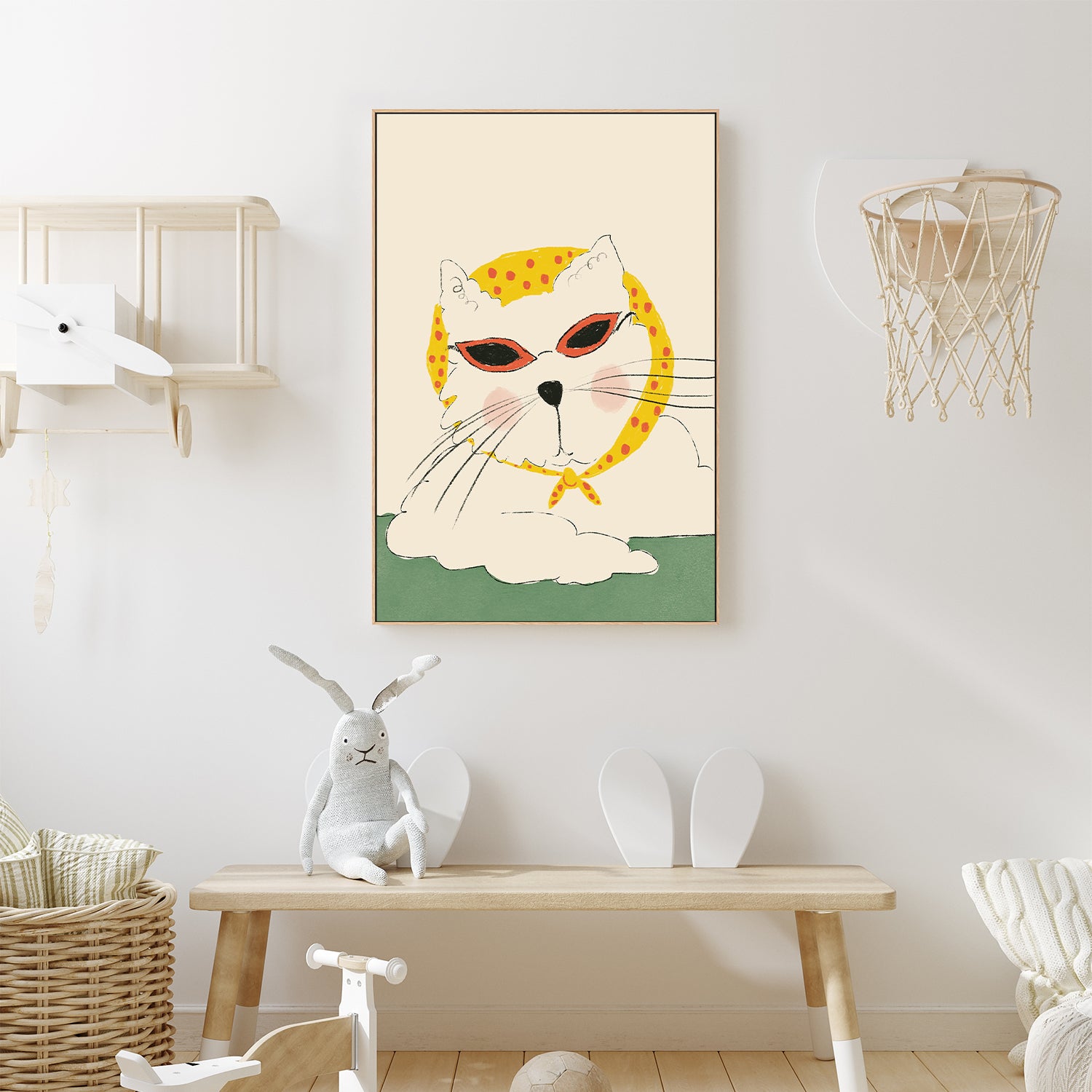 wall-art-print-canvas-poster-framed-Chic Feline Pose-7