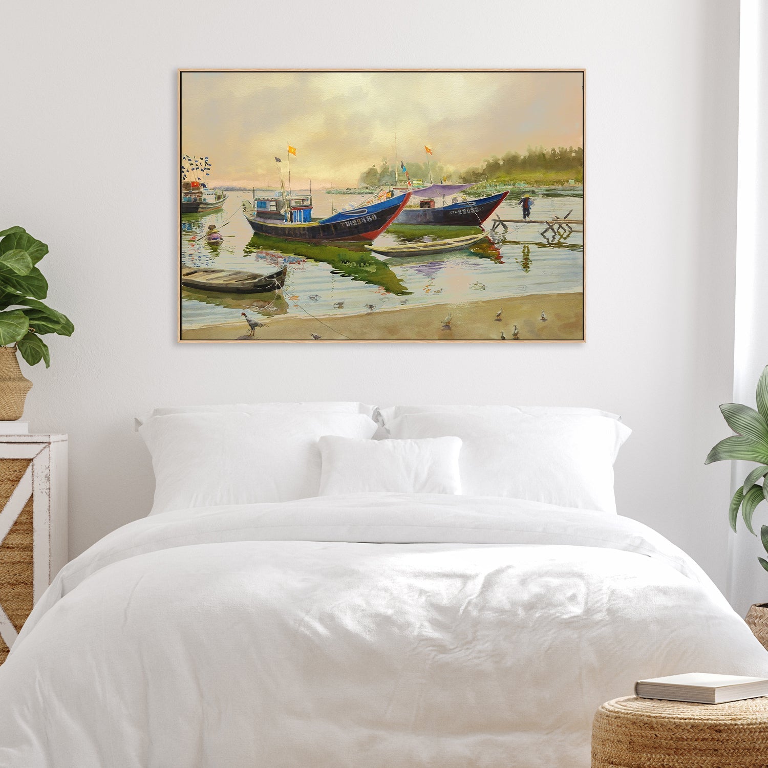 wall-art-print-canvas-poster-framed-CHICKS AND DUCKS, Vietnam , By David Dallison-2