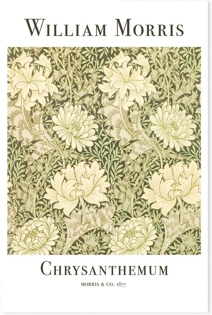 wall-art-print-canvas-poster-framed-Chrysanthemum , By William Morris-GIOIA-WALL-ART
