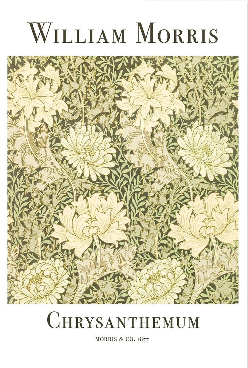wall-art-print-canvas-poster-framed-Chrysanthemum , By William Morris-GIOIA-WALL-ART