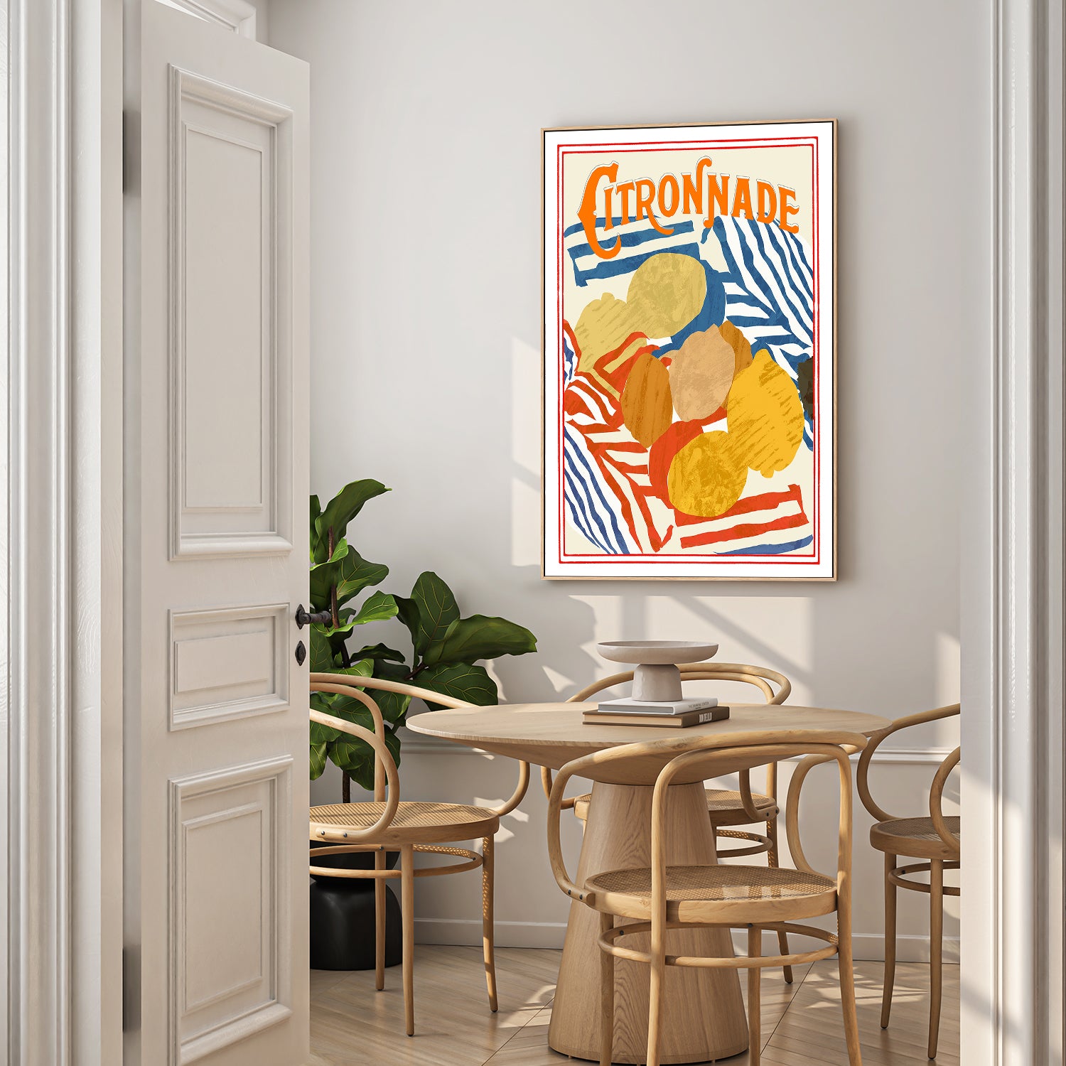 wall-art-print-canvas-poster-framed-Citronnade Blue and Red-7