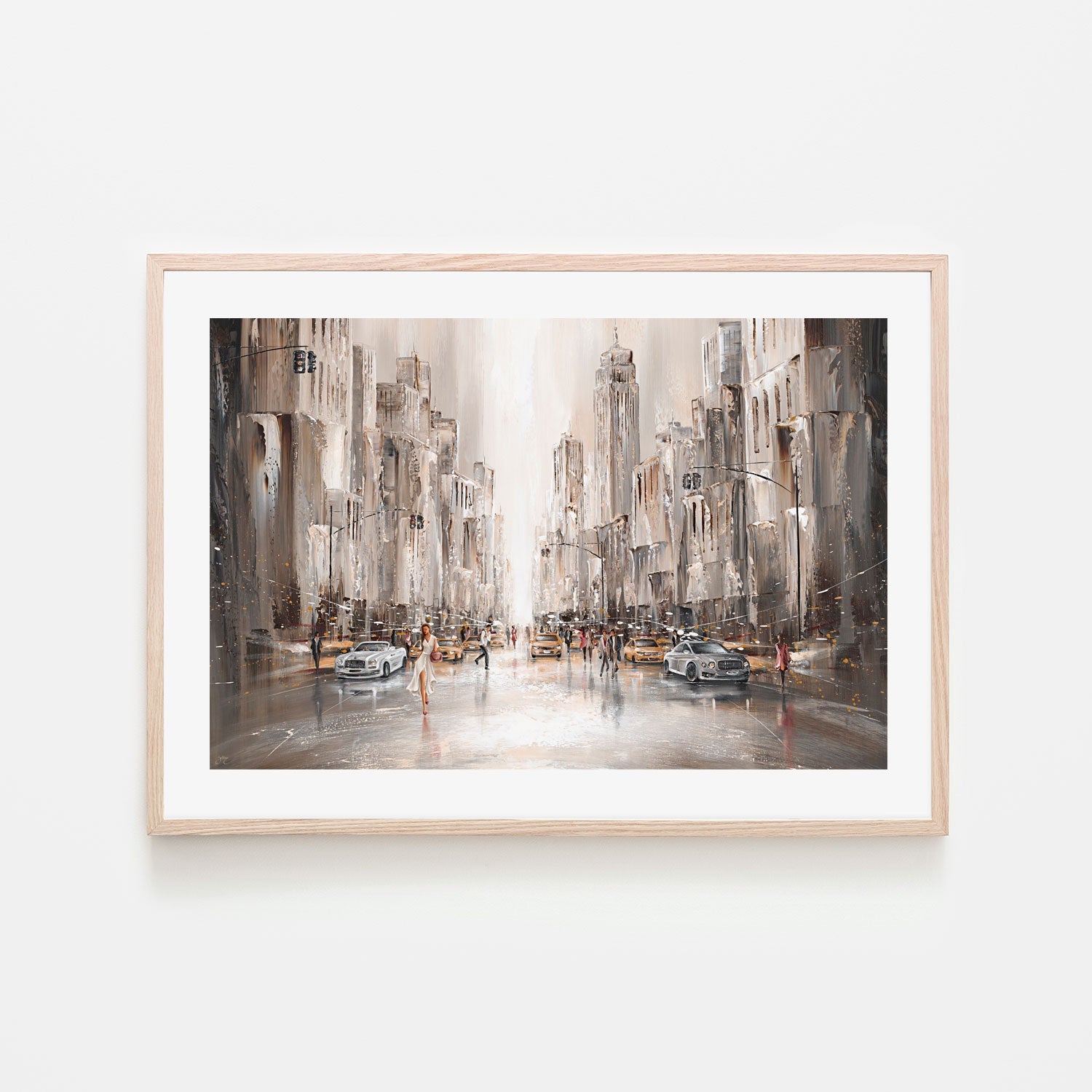 wall-art-print-canvas-poster-framed-City Life, New York , By Isabella Karolewicz-6