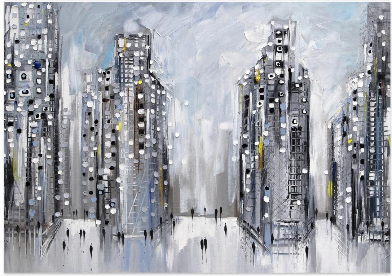 wall-art-print-canvas-poster-framed-City Street Scene , By Ekaterina Ermilkina-1