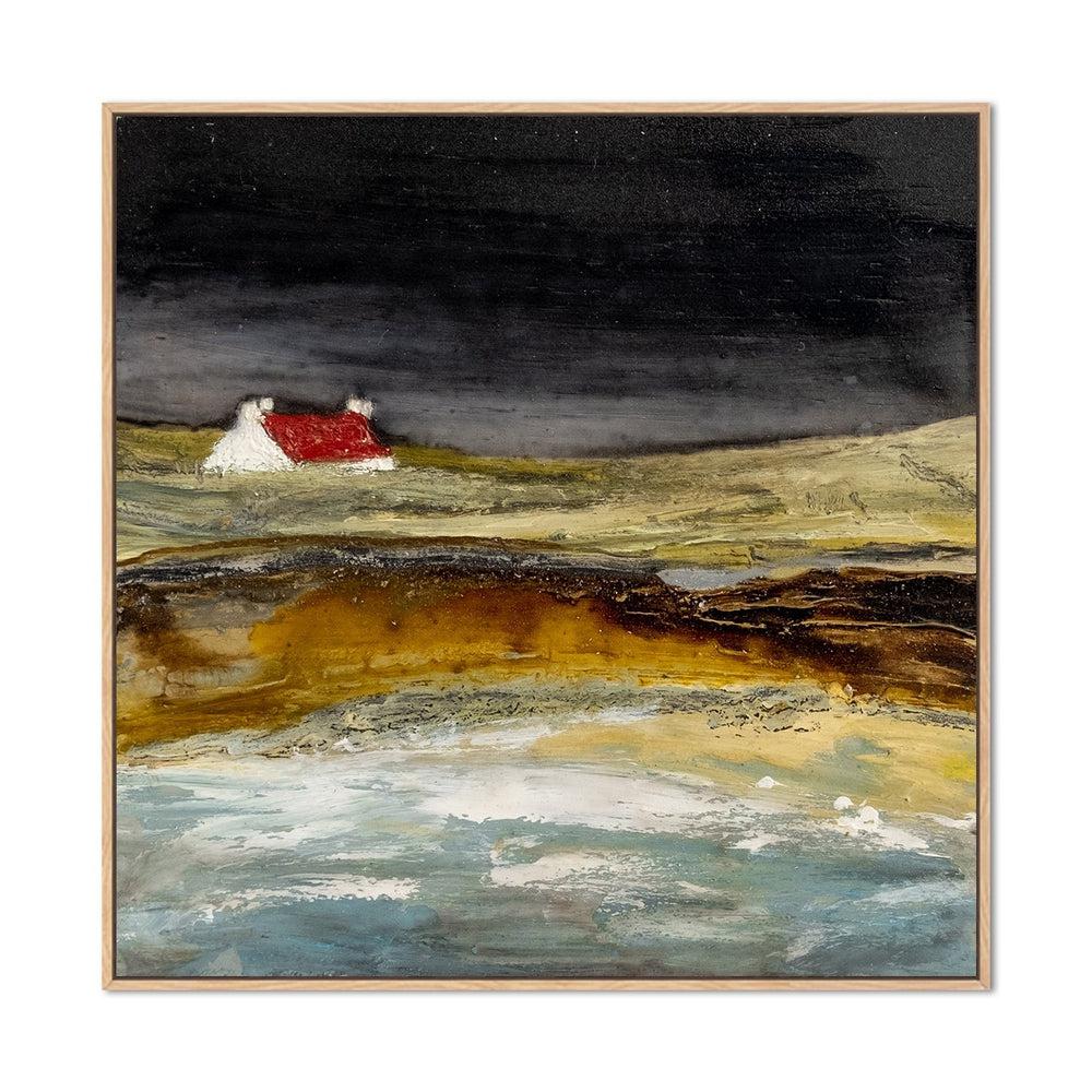 wall-art-print-canvas-poster-framed-Cliff Top Meadows-by-Louise O'hara-Gioia Wall Art