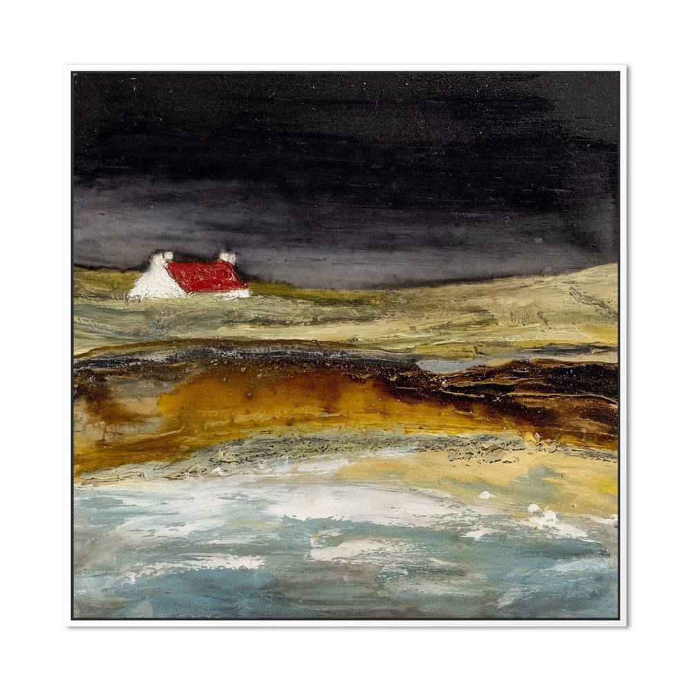 wall-art-print-canvas-poster-framed-Cliff Top Meadows-by-Louise O'hara-Gioia Wall Art
