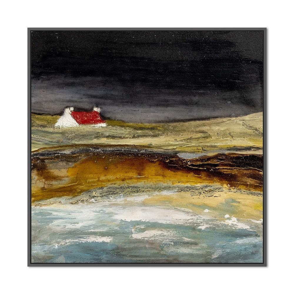 wall-art-print-canvas-poster-framed-Cliff Top Meadows-by-Louise O'hara-Gioia Wall Art