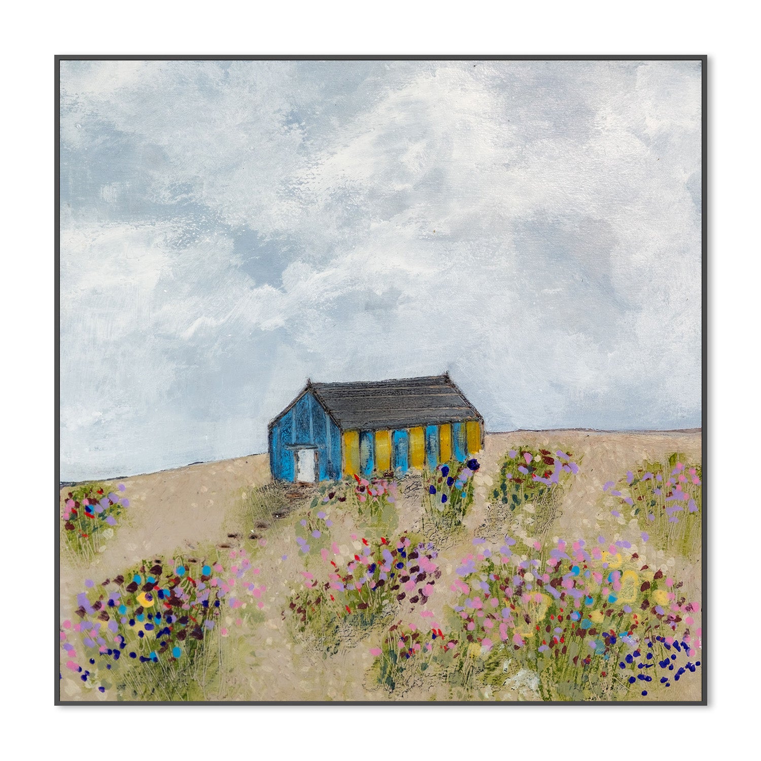 wall-art-print-canvas-poster-framed-Coastal Dunes, Style A , By Louise O'Hara-3