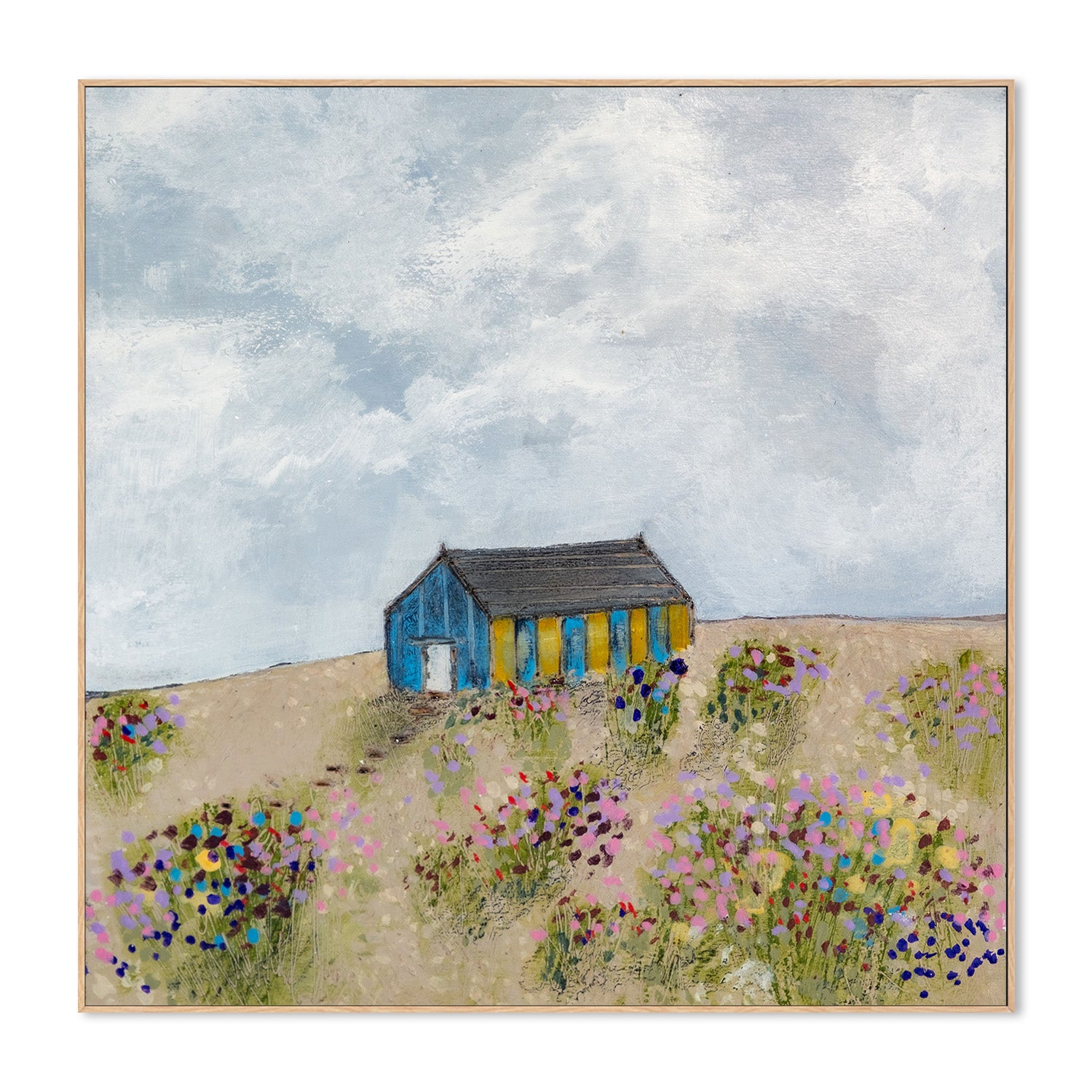 wall-art-print-canvas-poster-framed-Coastal Dunes, Style A , By Louise O'Hara-4