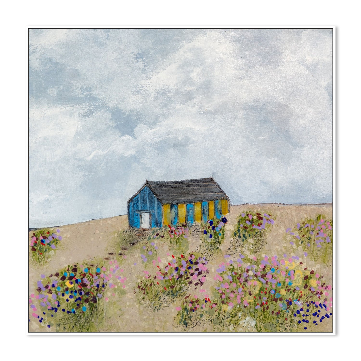 wall-art-print-canvas-poster-framed-Coastal Dunes, Style A , By Louise O'Hara-5