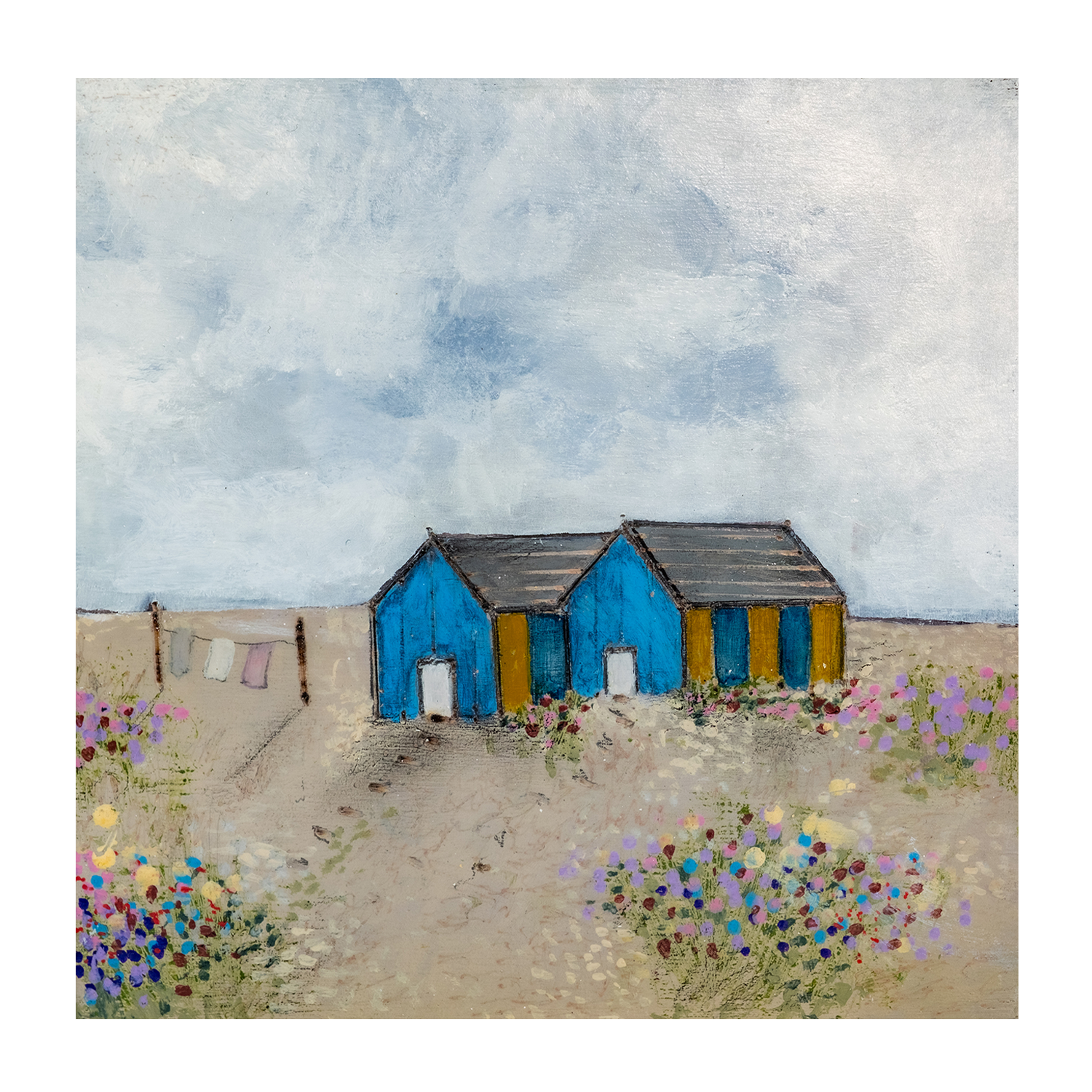 wall-art-print-canvas-poster-framed-Coastal Dunes, Style B , By Louise O'Hara-1