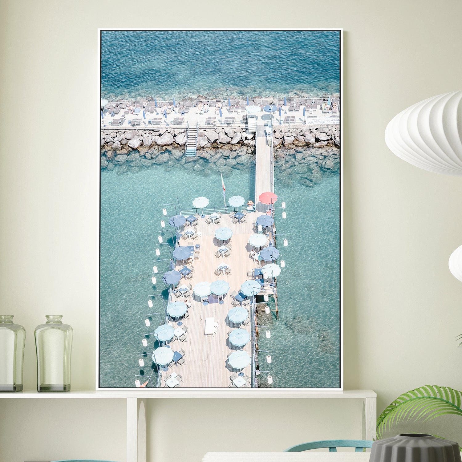 wall-art-print-canvas-poster-framed-Coastal Life Italy-2