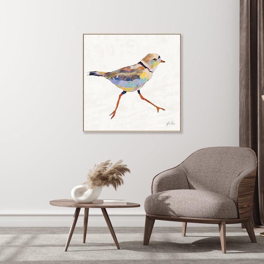wall-art-print-canvas-poster-framed-Coastal Plover Linen, Style A-by-Jeanette Vertentes-Gioia Wall Art