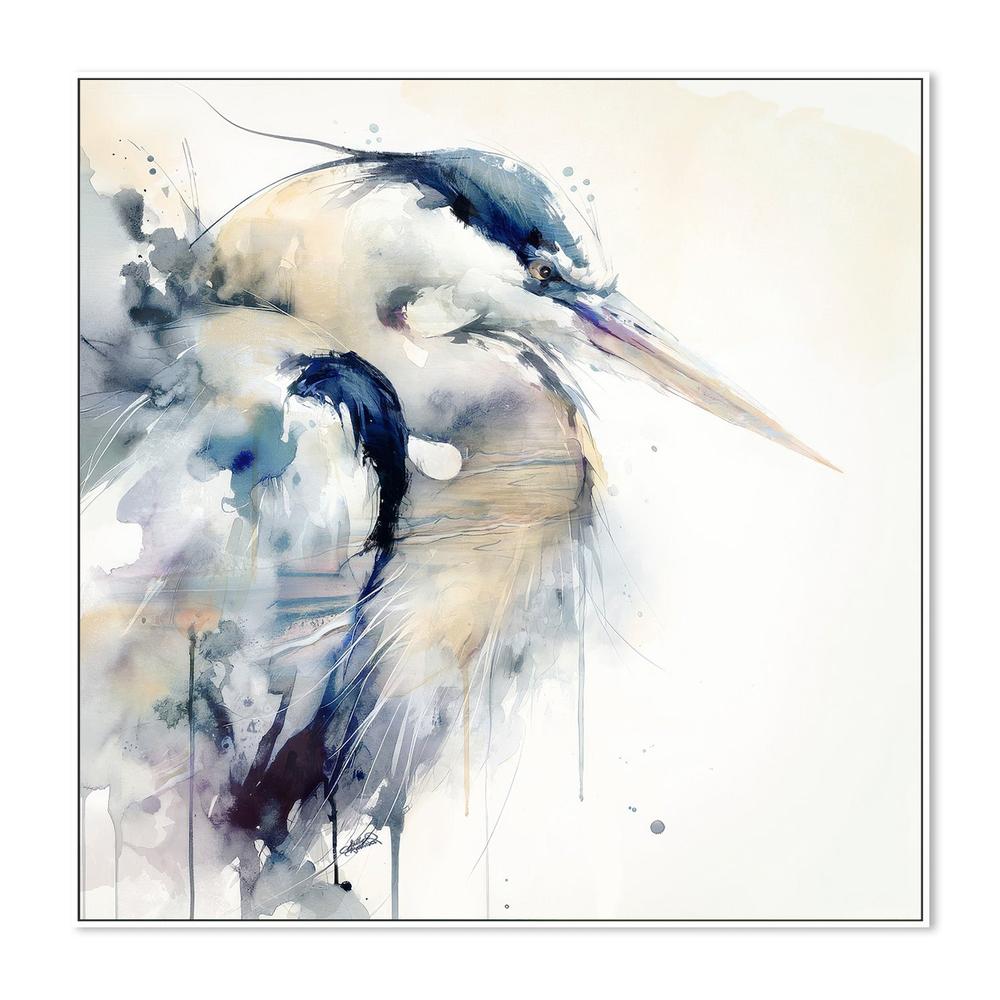 wall-art-print-canvas-poster-framed-Coastal Serenity Blue Heron , By Sally Barlow-5