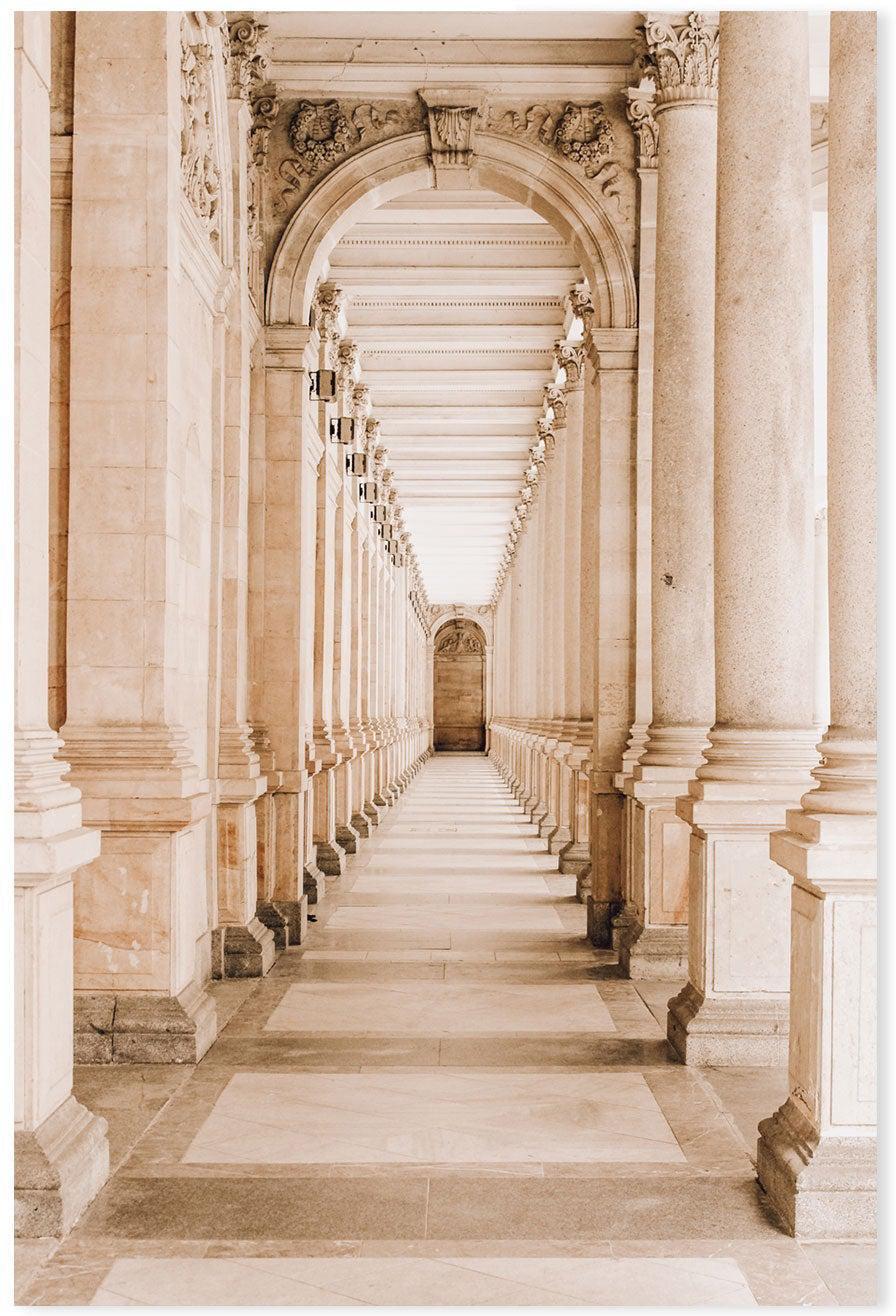 Colonnade in Karlovy Vary-Gioia-Prints-Framed-Canvas-Poster-GIOIA-WALL-ART