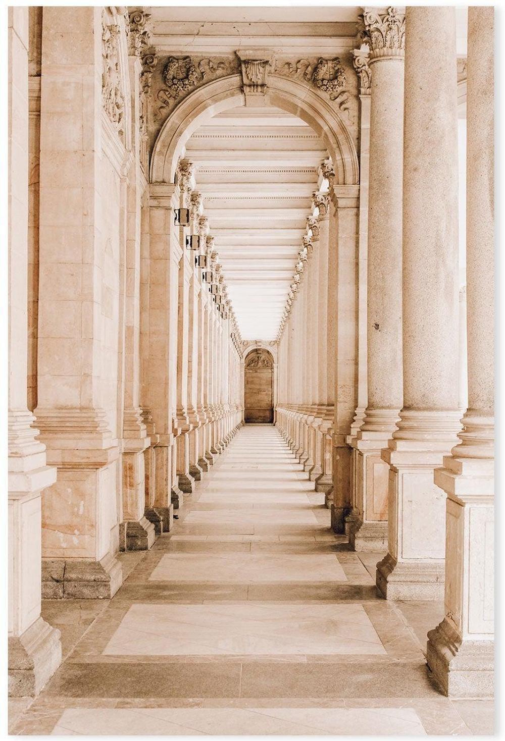Colonnade in Karlovy Vary-Gioia-Prints-Framed-Canvas-Poster-GIOIA-WALL-ART