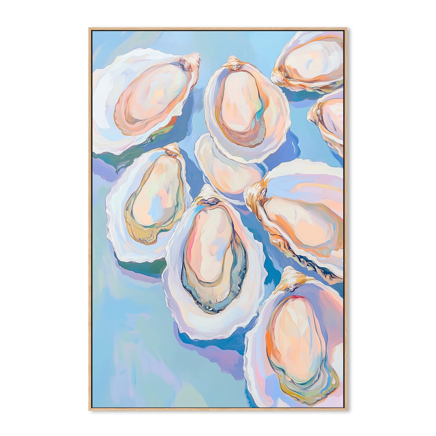 wall-art-print-canvas-poster-framed-Colorful Oysters , By Melloi Art Prints-4