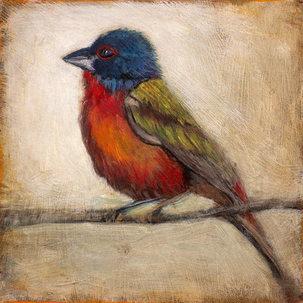 wall-art-print-canvas-poster-framed-Colorful Painted Bunting-1