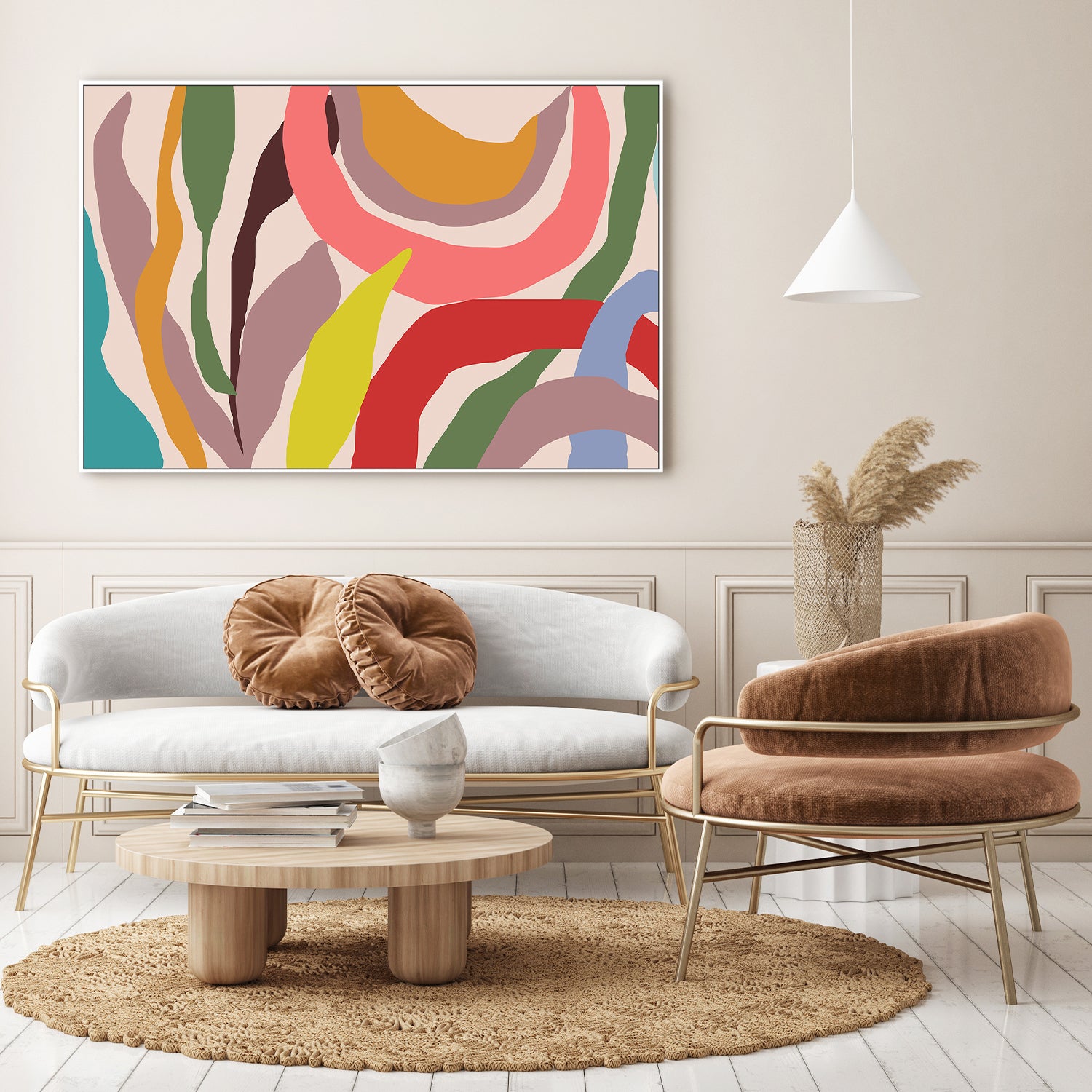 wall-art-print-canvas-poster-framed-Colorful Wavescape-7