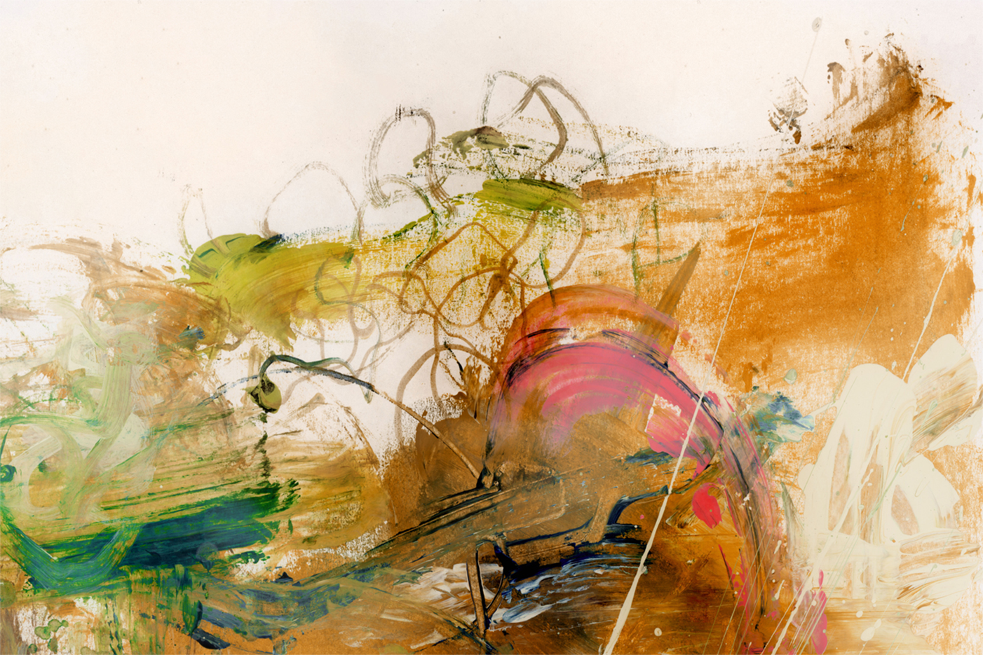 wall-art-print-canvas-poster-framed-Colour Meadow, Orange Tones , By Dan Hobday-1