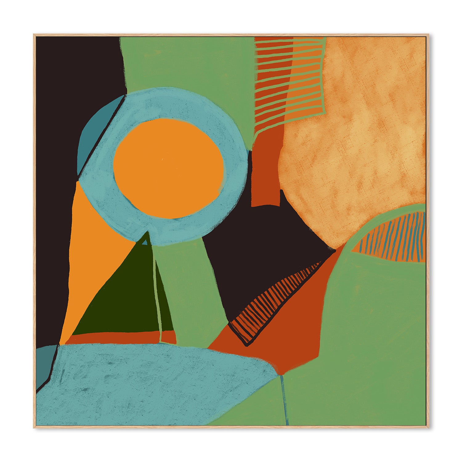 wall-art-print-canvas-poster-framed-Colourful Abstract , By Sharyn Bursic-4