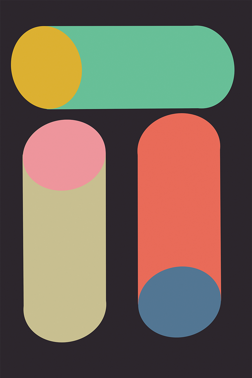 wall-art-print-canvas-poster-framed-Colourful Tubes , By JL Design-1