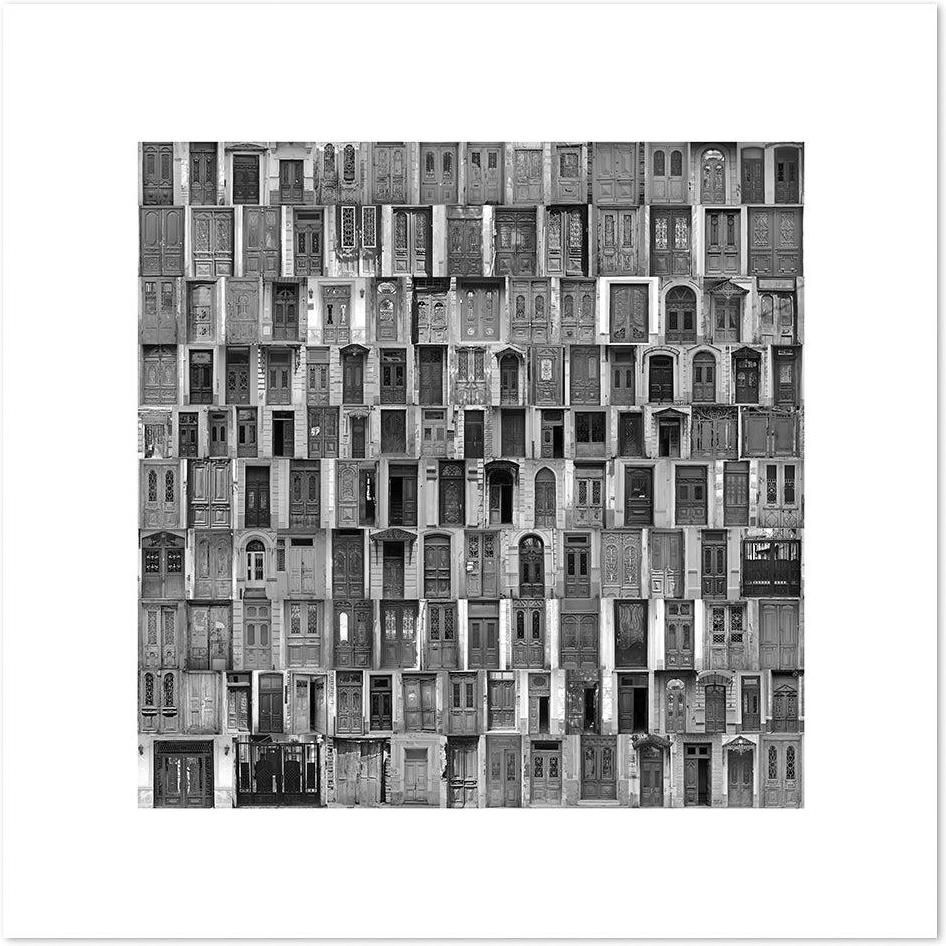Buy Composition Of Old Doors, Monochrome Wall Art Online, Framed Canvas Or Poster