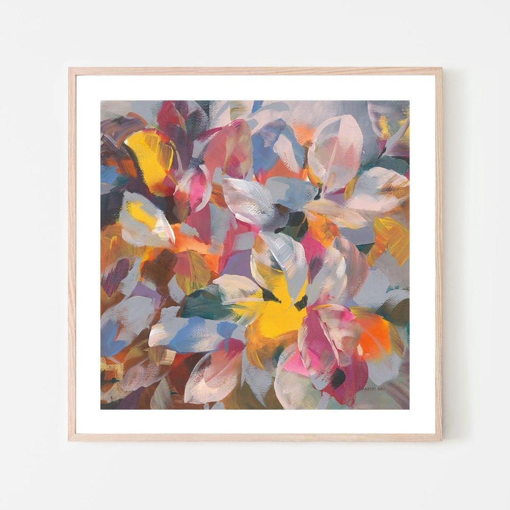 wall-art-print-canvas-poster-framed-Confetti Leaves-by-Danhui Nai-Gioia Wall Art