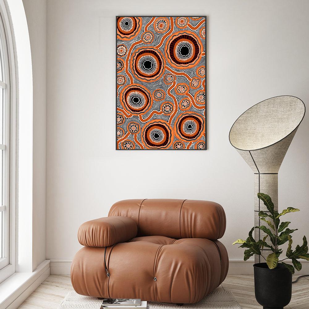 wall-art-print-canvas-poster-framed-Connection, Brown-by-Leah Cummins-Gioia Wall Art