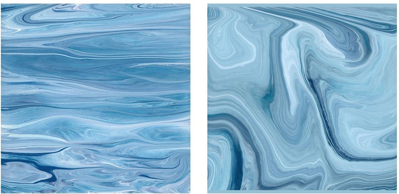 wall-art-print-canvas-poster-framed-Cool Blue , Style A & B, Set Of 2, By Cathy Anderson , By Cathy Anderson-1