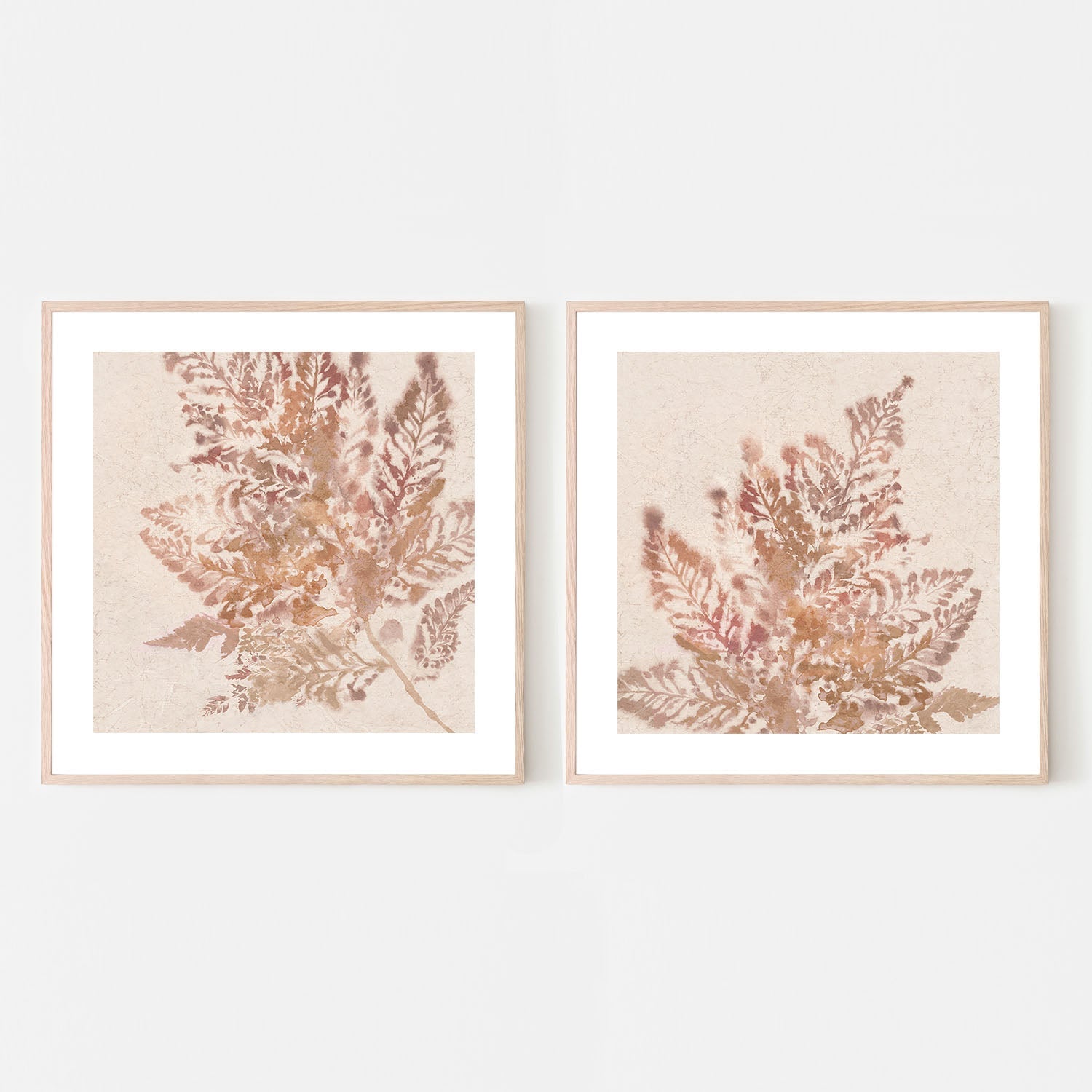 wall-art-print-canvas-poster-framed-Coral Fern, Style A & B, Set Of 2 , By Alex Black-6
