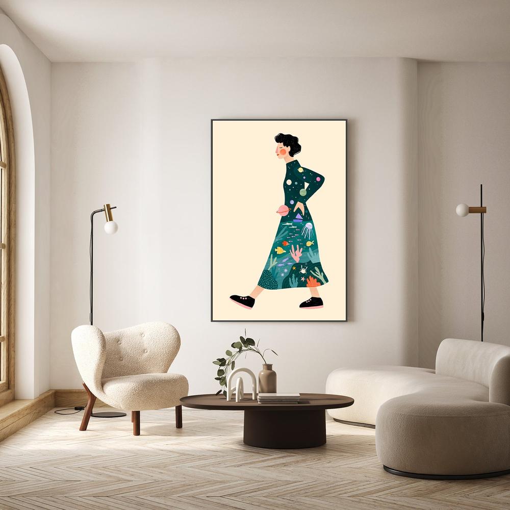 wall-art-print-canvas-poster-framed-Cosmic Journey Dress-7