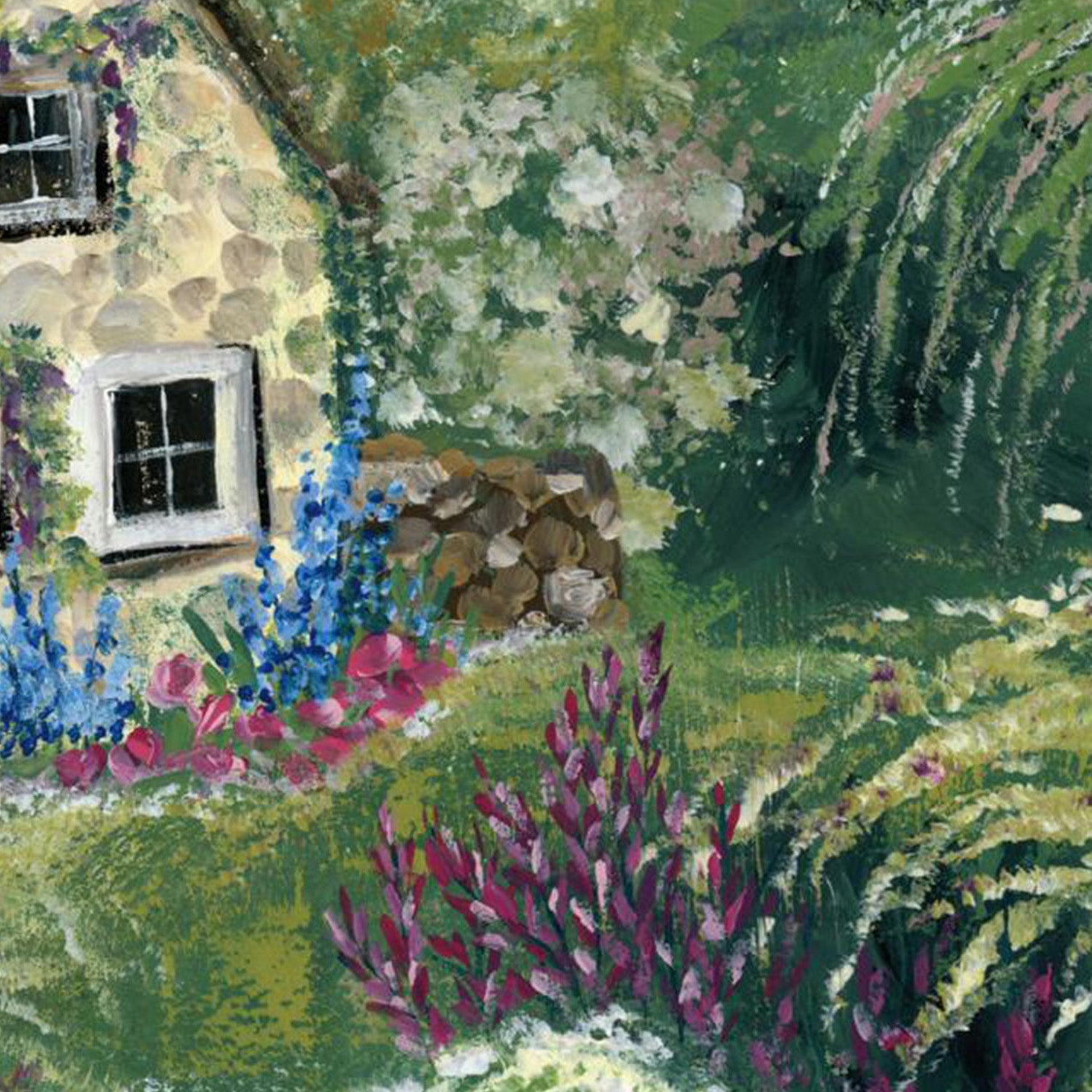 wall-art-print-canvas-poster-framed-Country Cottage, Style C & D, Set Of 2-14