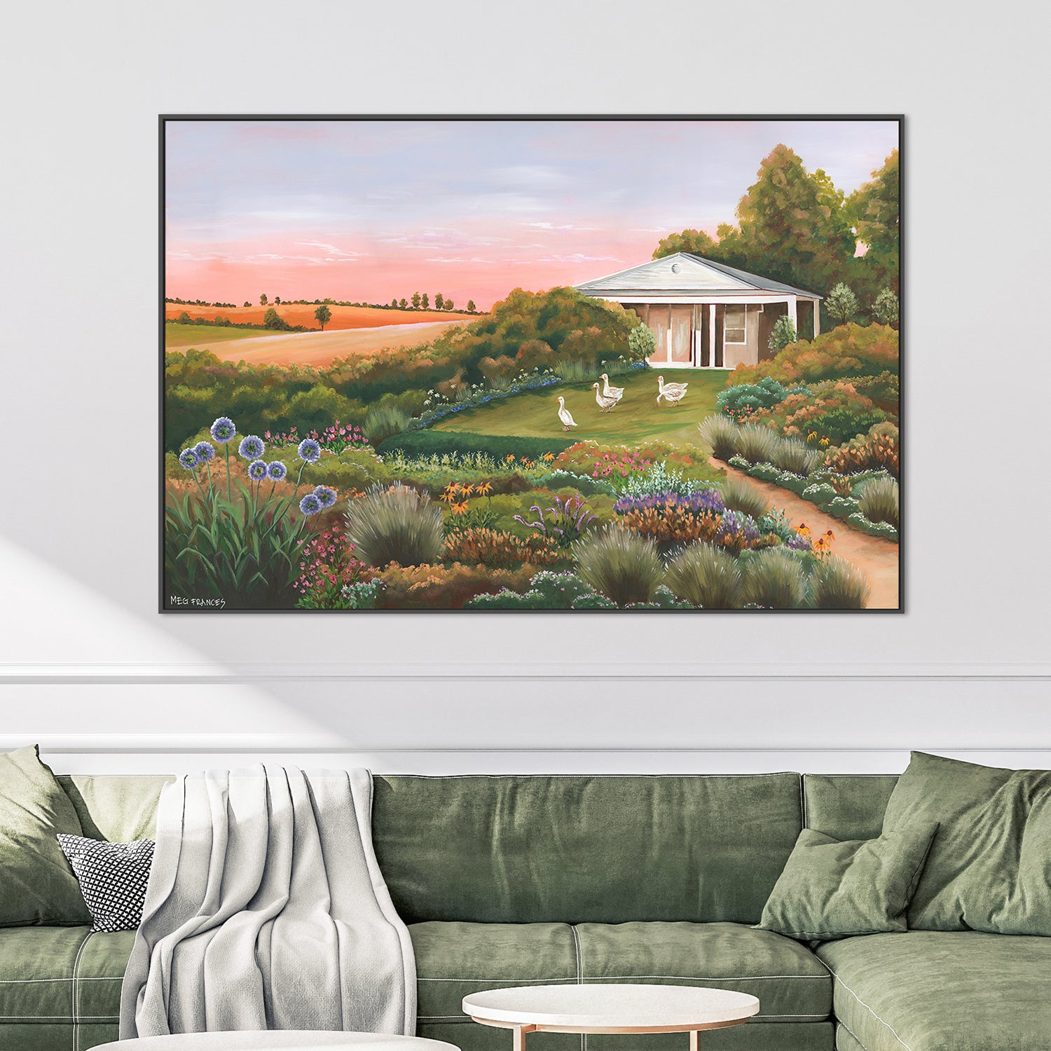 wall-art-print-canvas-poster-framed-Country Garden-2