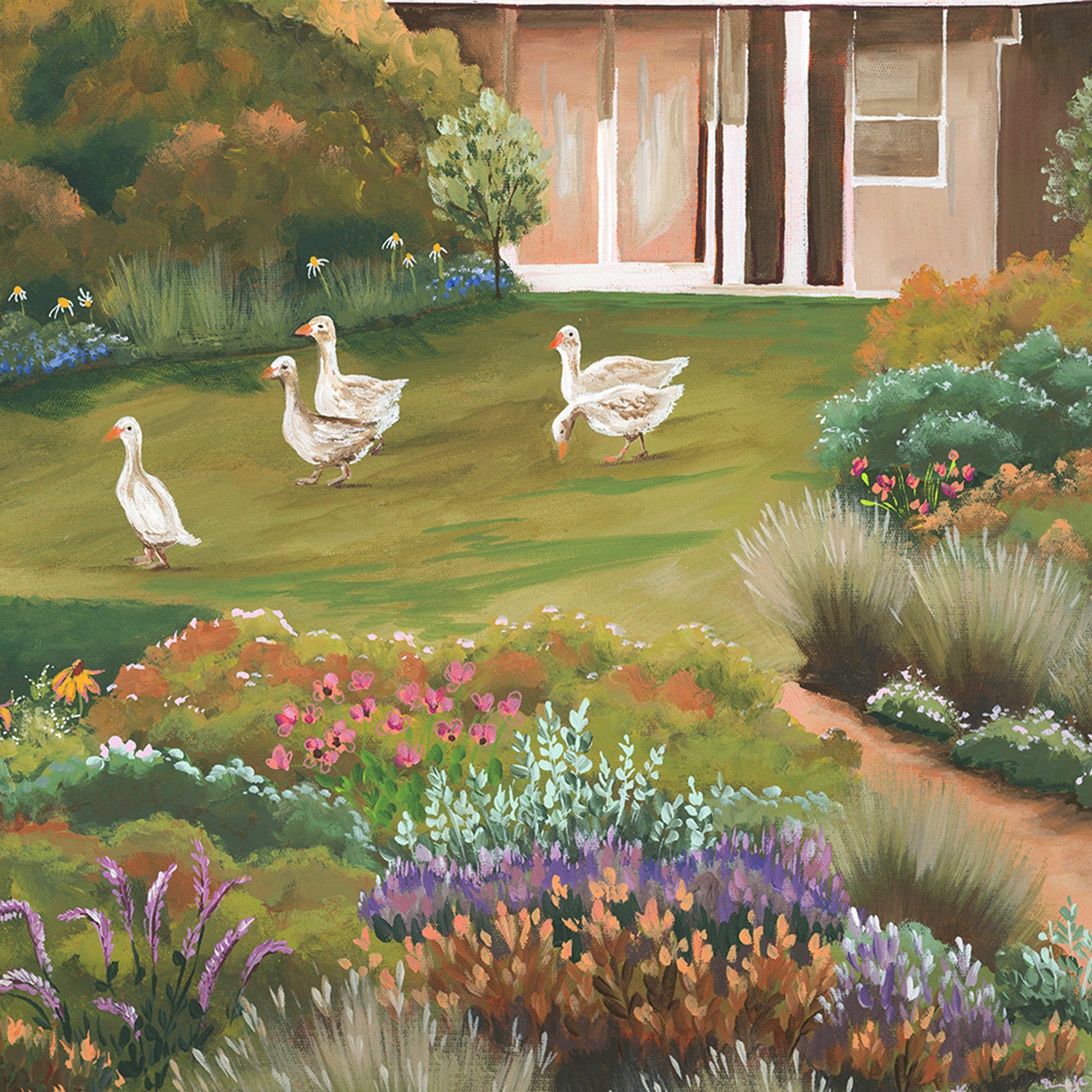 wall-art-print-canvas-poster-framed-Country Garden-9