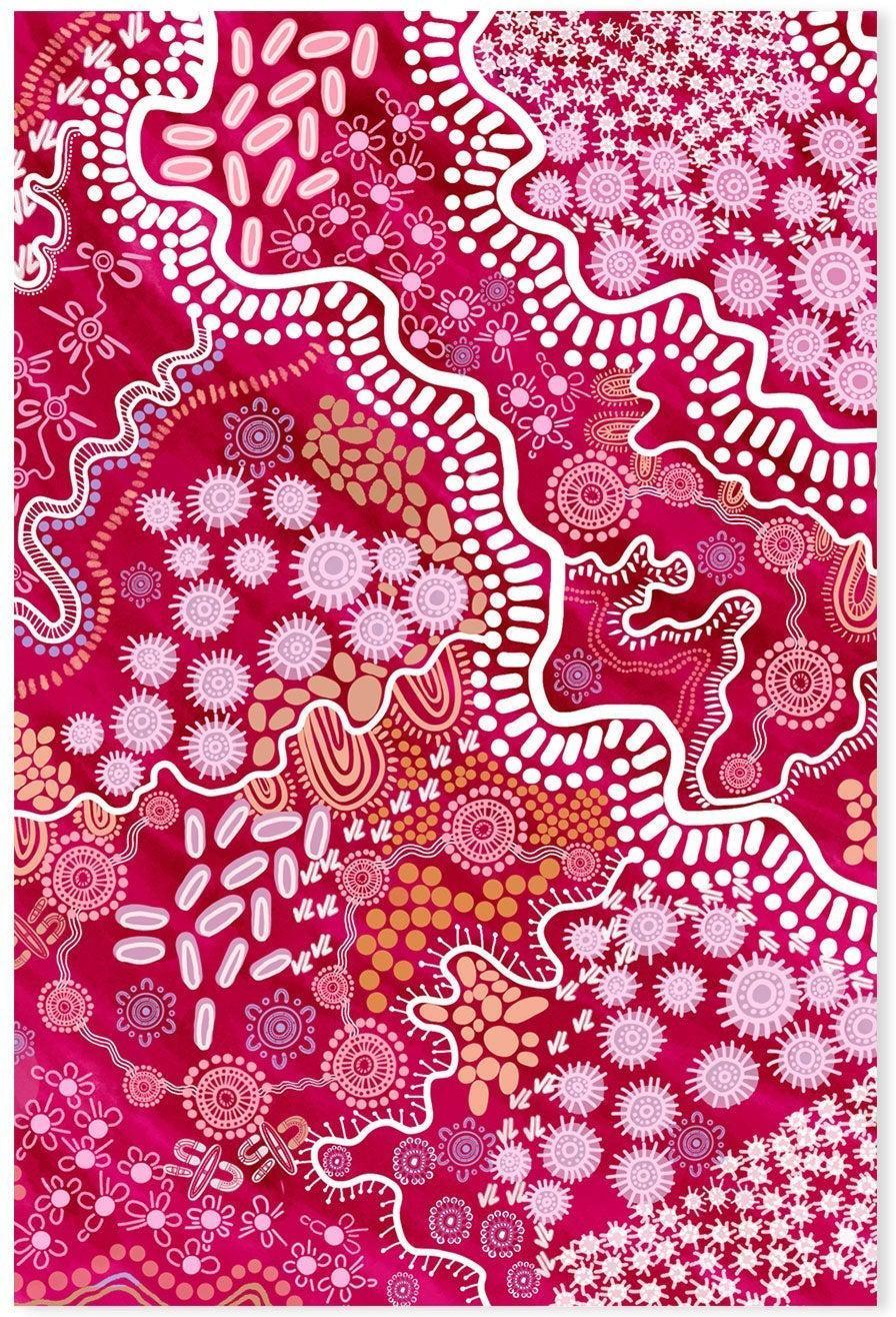 wall-art-print-canvas-poster-framed-Country In Colour Pink-by-Leah Cummins-Gioia Wall Art