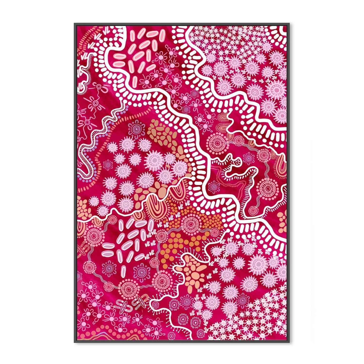 wall-art-print-canvas-poster-framed-Country In Colour Pink-by-Leah Cummins-Gioia Wall Art