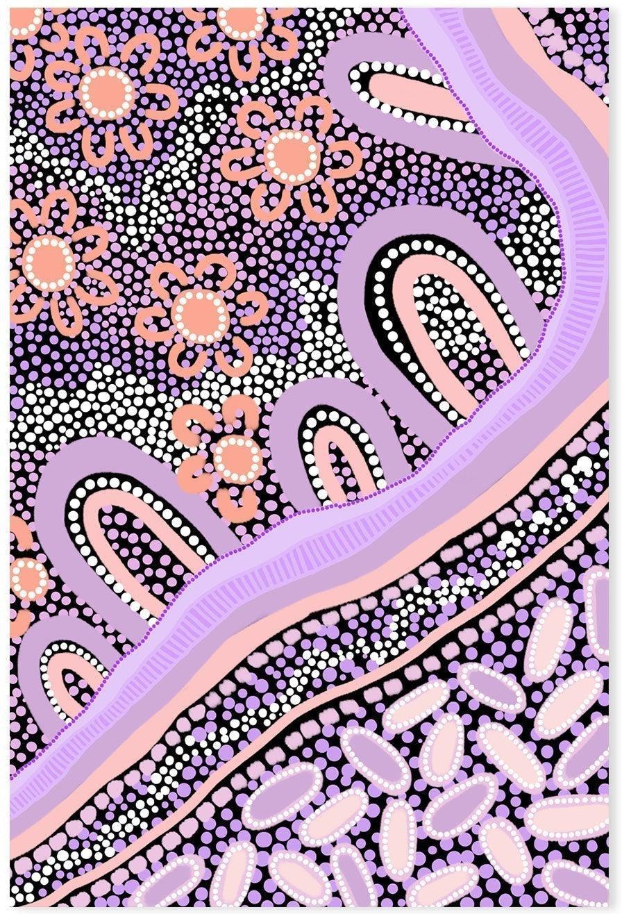 wall-art-print-canvas-poster-framed-Country In Colour Purple Blush-by-Leah Cummins-Gioia Wall Art