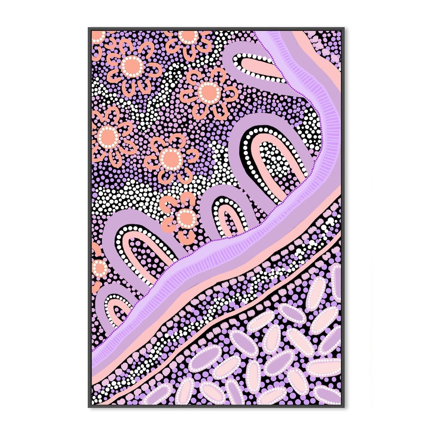 wall-art-print-canvas-poster-framed-Country In Colour Purple Blush-by-Leah Cummins-Gioia Wall Art