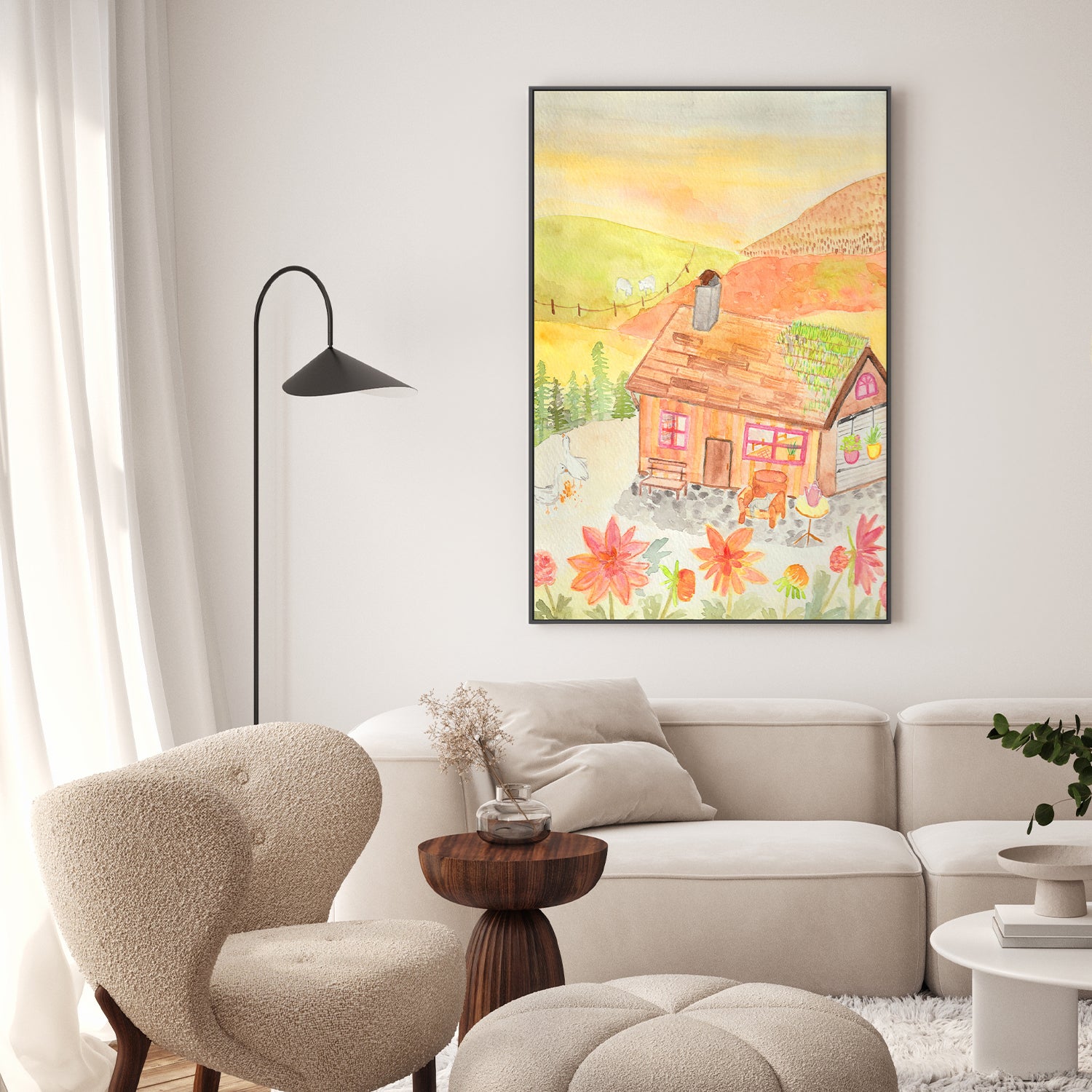 wall-art-print-canvas-poster-framed-Countryside Whimsy-2