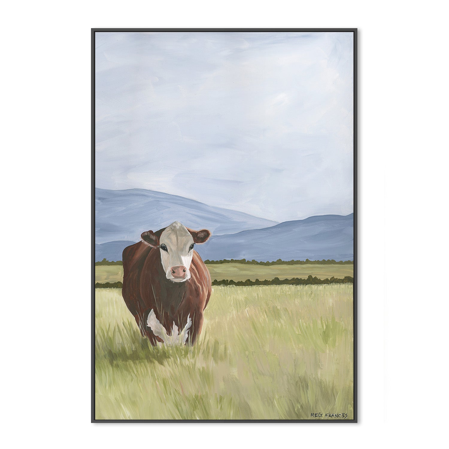 wall-art-print-canvas-poster-framed-Cow Final , By Meg Frances-3
