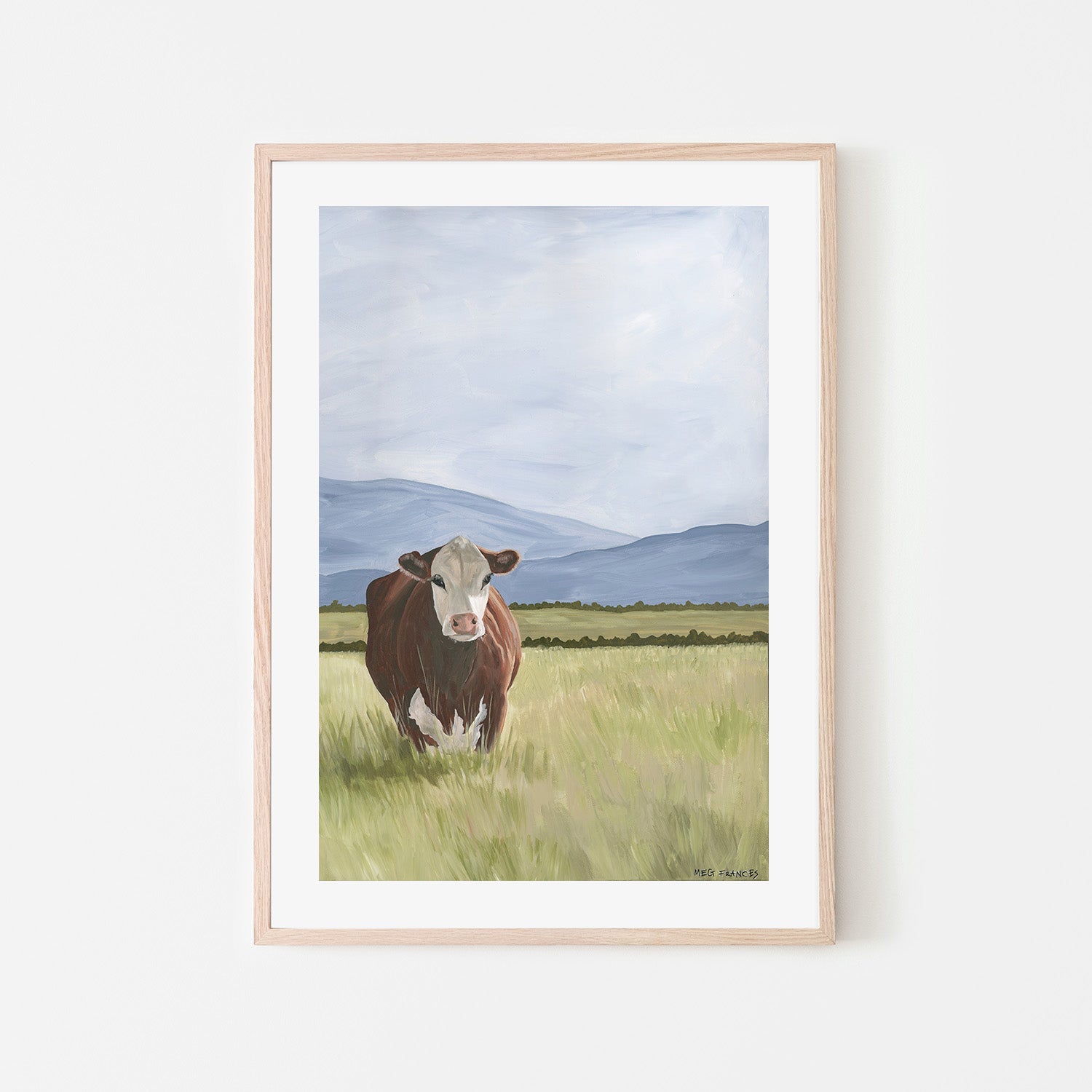 wall-art-print-canvas-poster-framed-Cow Final , By Meg Frances-6