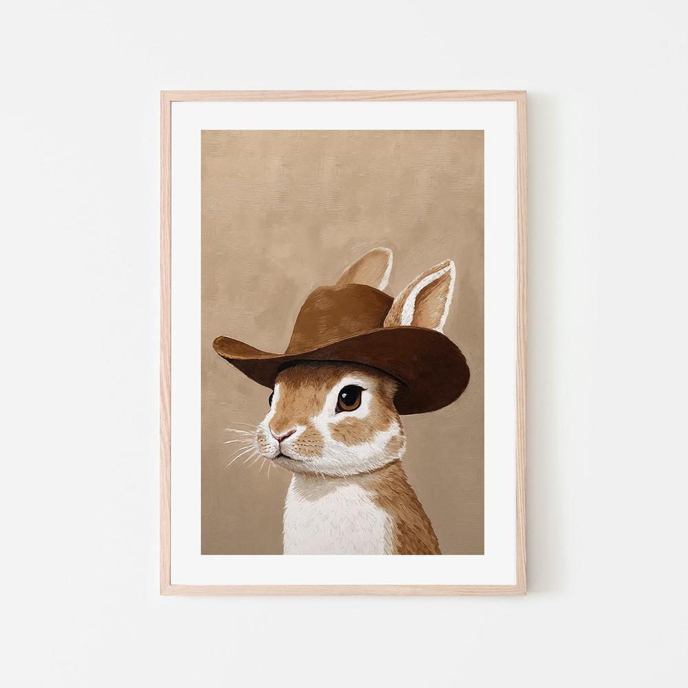 wall-art-print-canvas-poster-framed-Cowboy Bunny , By Lady Hana-6