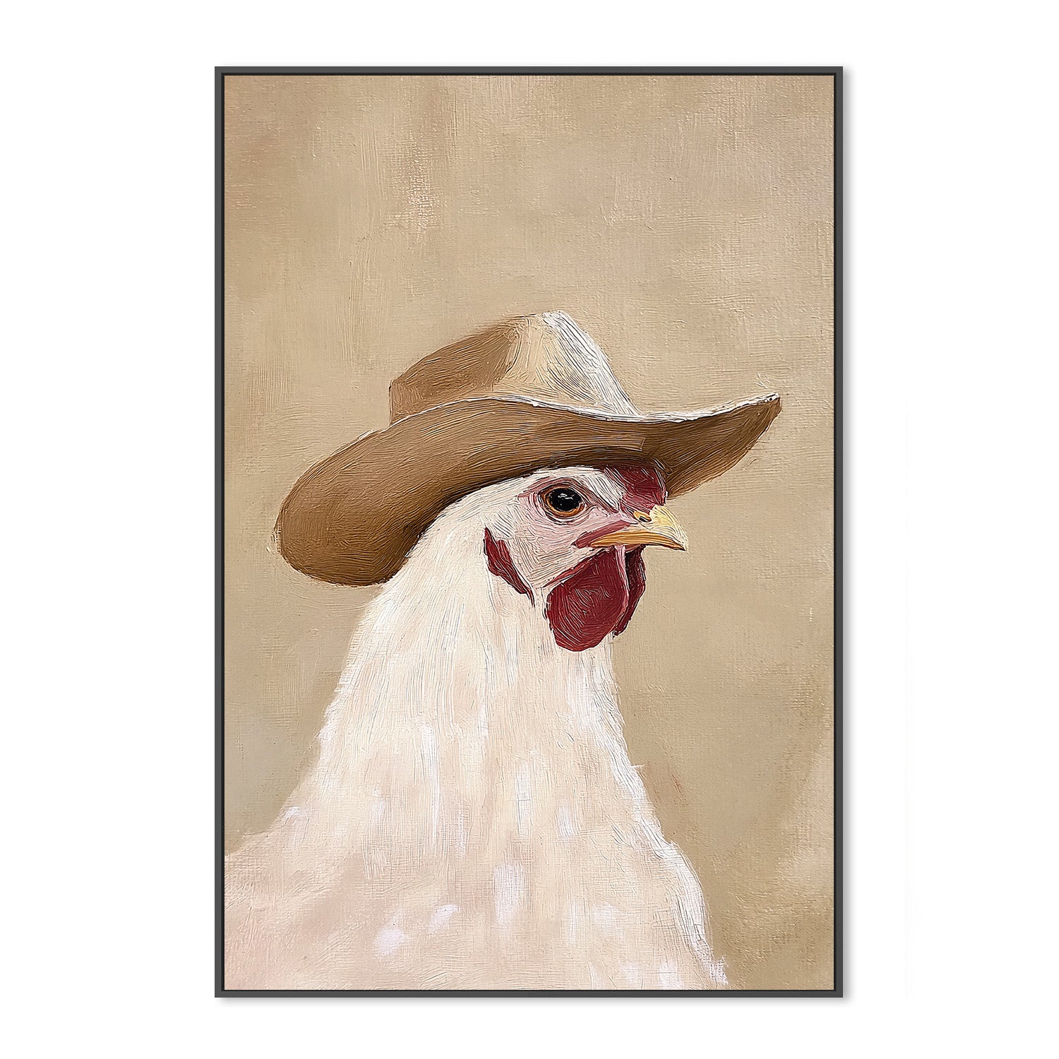 wall-art-print-canvas-poster-framed-Cowboy Hen-3